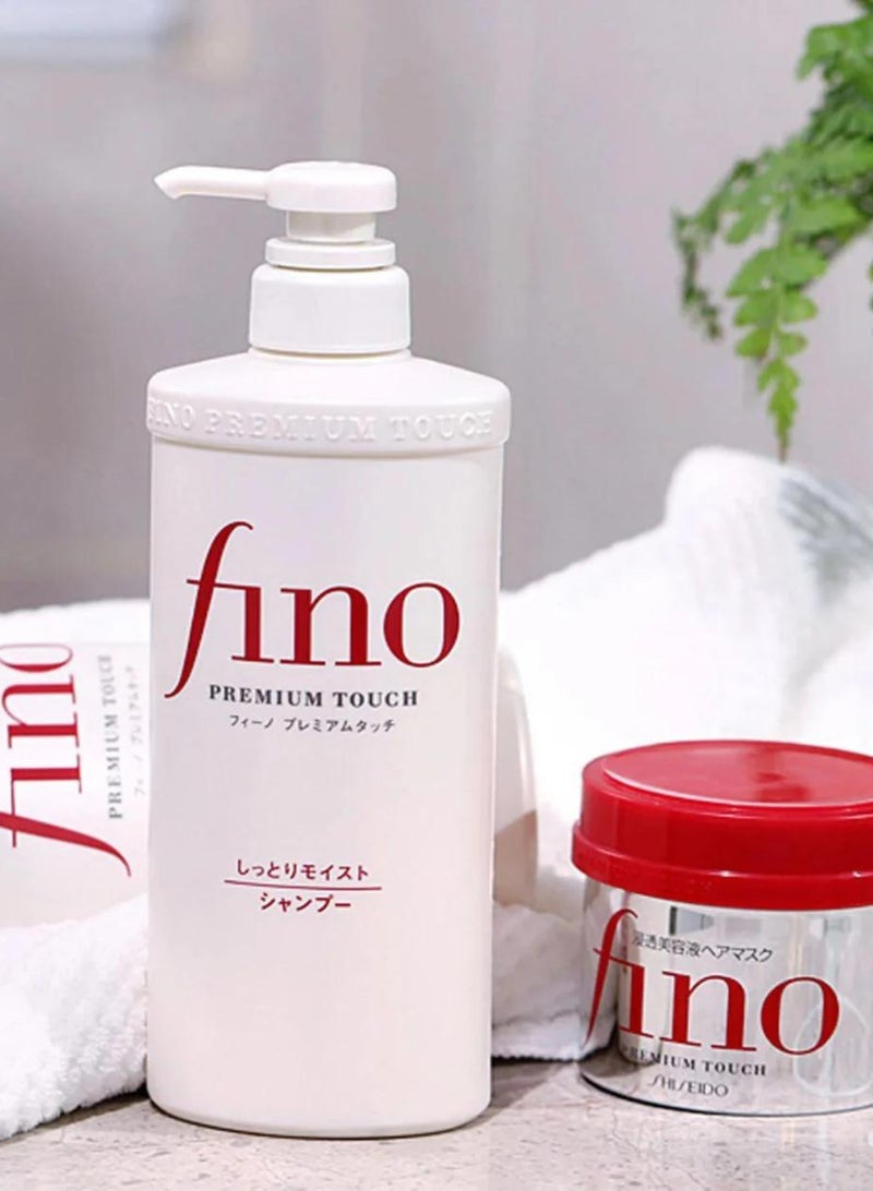 Fino Premium Touch Moist Shampoo 550ml – Deep Moisturizing, Nourishing Shampoo for Dry and Damaged Hair - Image 3