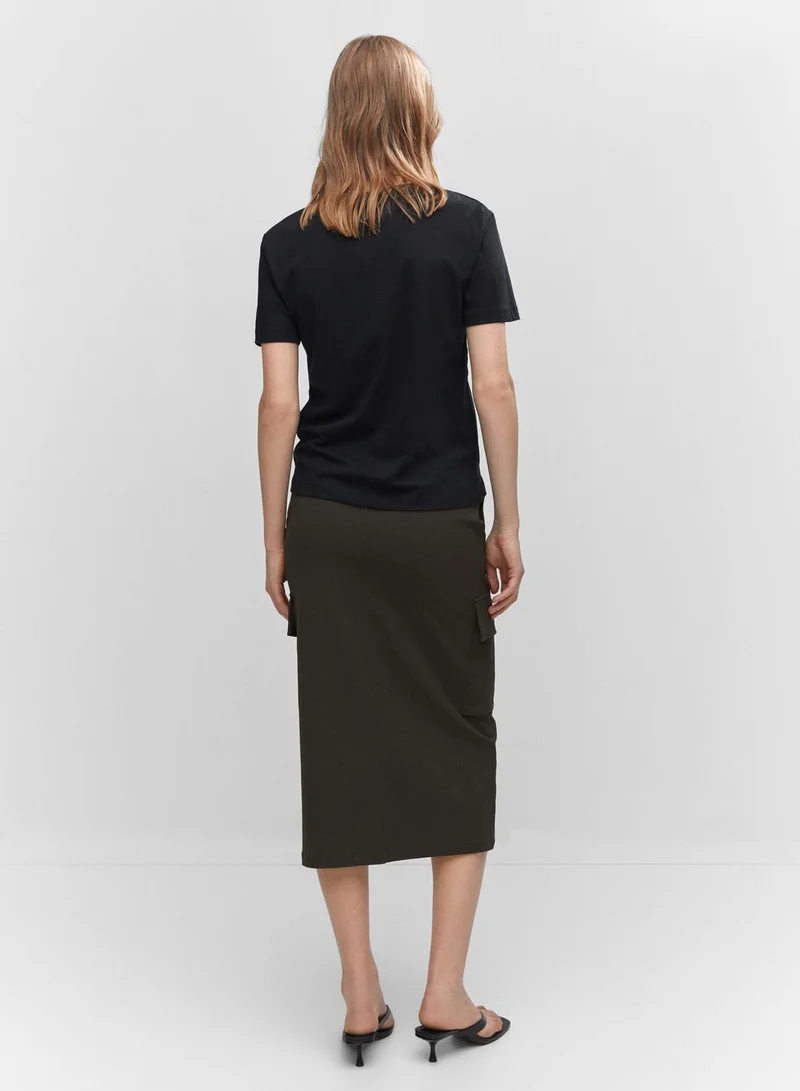 MANGO V-Neck T-Shirts