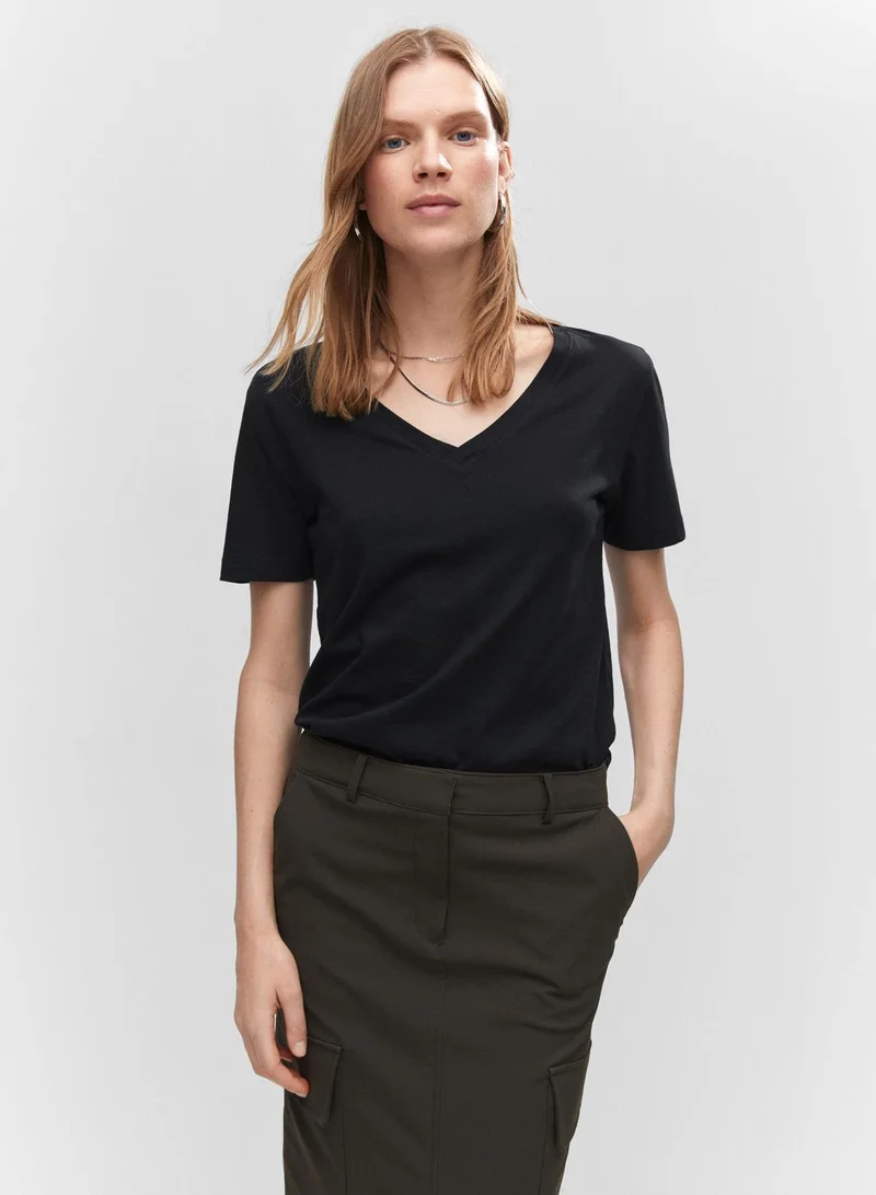 MANGO V-Neck T-Shirts