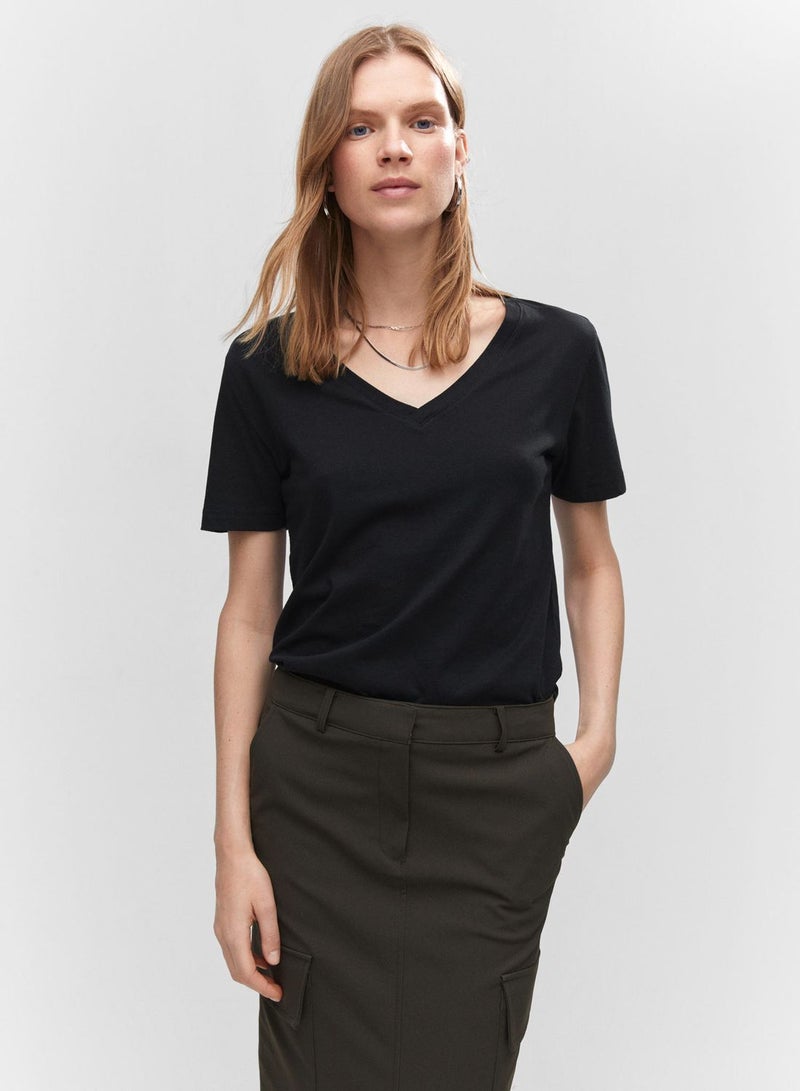 MANGO V-Neck T-Shirts - Image 1