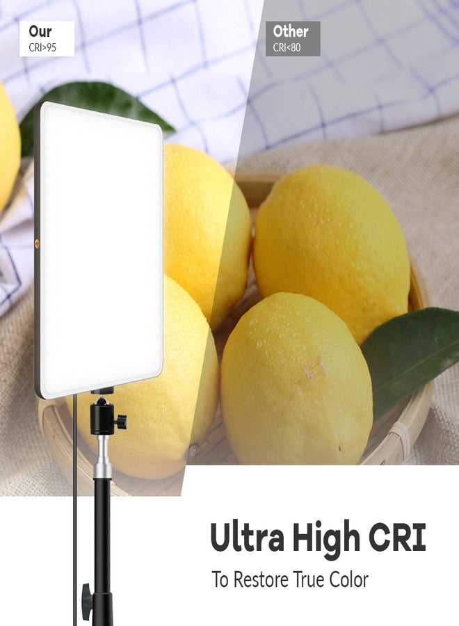 showkah LED Camera Light Portable Photography Light Dimmable Studio Lights for Photo Shooting | Vlog Making | Reels Making | Filming | Online Video Food Recording With Tripod Stand 11 Inch LED Studio Light - Image 3