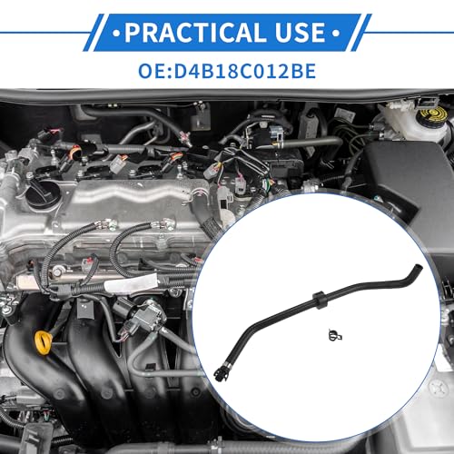 VekAuto Radiator Coolant Hose Compatible for Ford Ecosport 20132017 Durable Rubber Black Engine Cooling System Heater Hose Assembly - Image 3