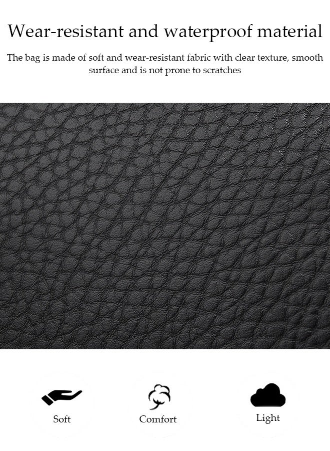 DUNISO Women's Shoulder Bag, Soft Leather Messenger Bag, Simple And Fashionable Handbag With Pendant, Adjustable Shoulder Strap, Suitable For Commuting, Travel, Shopping, Storage And Organization - Image 5
