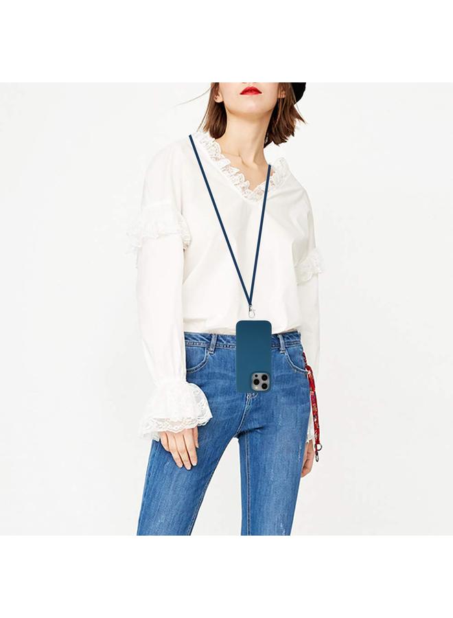 زبون جراب لهاتف iPhone 13 Pro Max مصنوع من مادة القش المغناطيسية MagSafe من القمح + جراب هاتف TPU مع حبل - Image 5