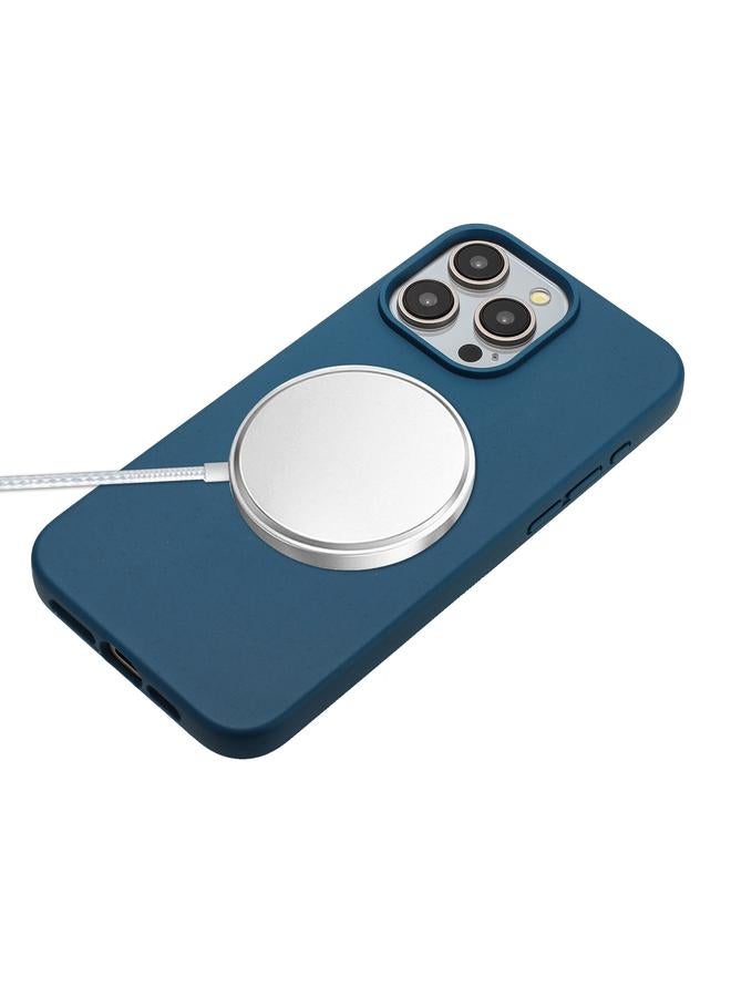 زبون جراب لهاتف iPhone 13 Pro Max مصنوع من مادة القش المغناطيسية MagSafe من القمح + جراب هاتف TPU مع حبل - Image 2