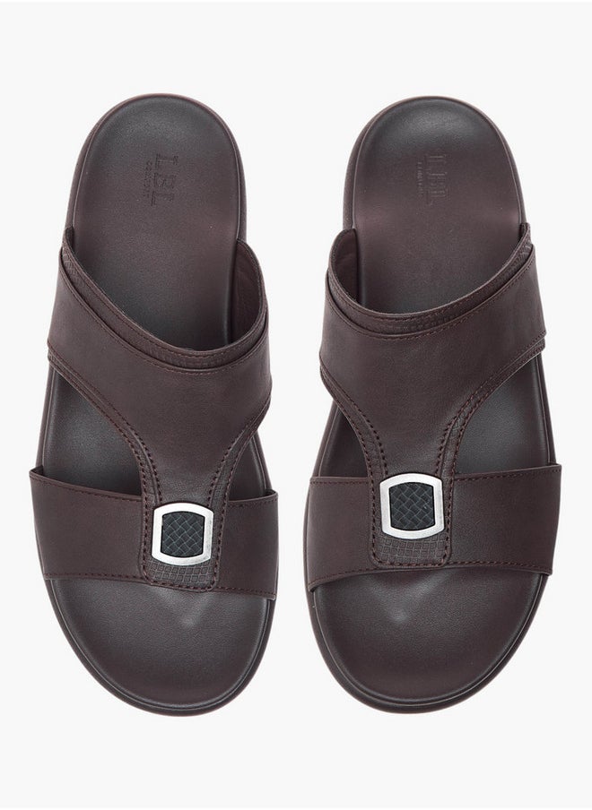 LBL by Shoexpress Metal Accent Slip-On Arabic Sandals  - Image 1