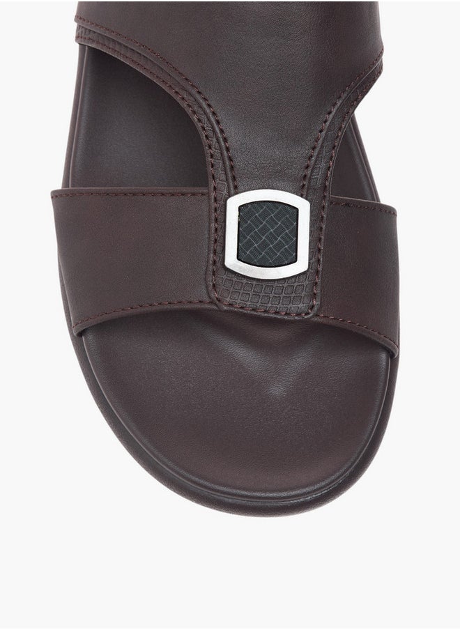 LBL by Shoexpress Metal Accent Slip-On Arabic Sandals  - Image 3