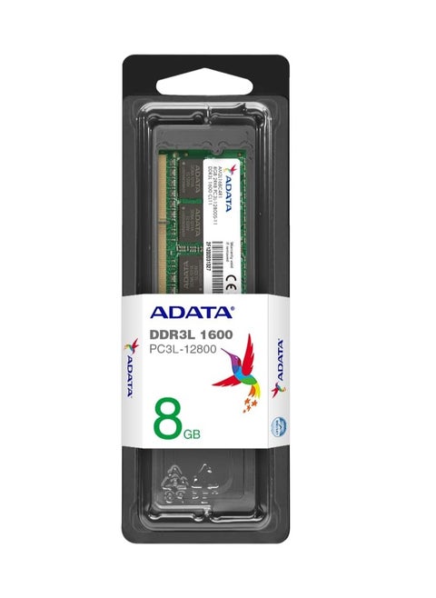 ADATA Premier DDR3L 1600MHz 8GB SODIMM Low Voltage (PC3L-12800) 204-Pin Memory Modules (ADDS1600W8G11-S)