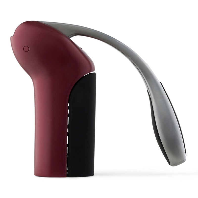 rabbit Rabbit Vertical Corkscrew Wine Opener, Easy One-Pull Design with Foil Cutter and Extra Spiral  - Image 1