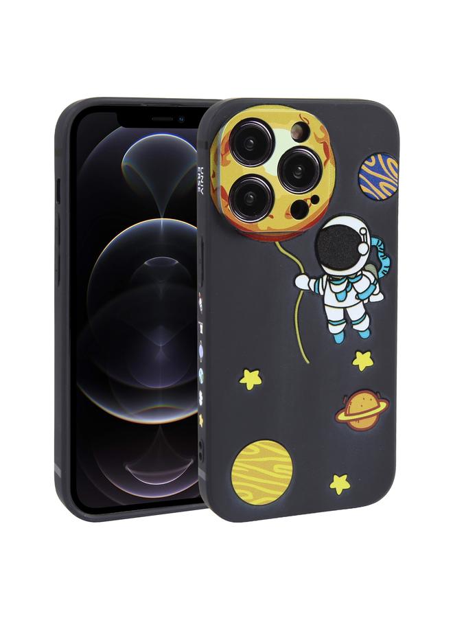 Zaboon Case For iPhone 12 Pro Hug Moon Astronaut Pattern TPU Phone Case - Image 1
