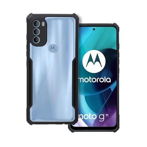 Plus 360 Degree Protection Black Border Back Cover for Motorola Moto G71 5G - Black - Image 1
