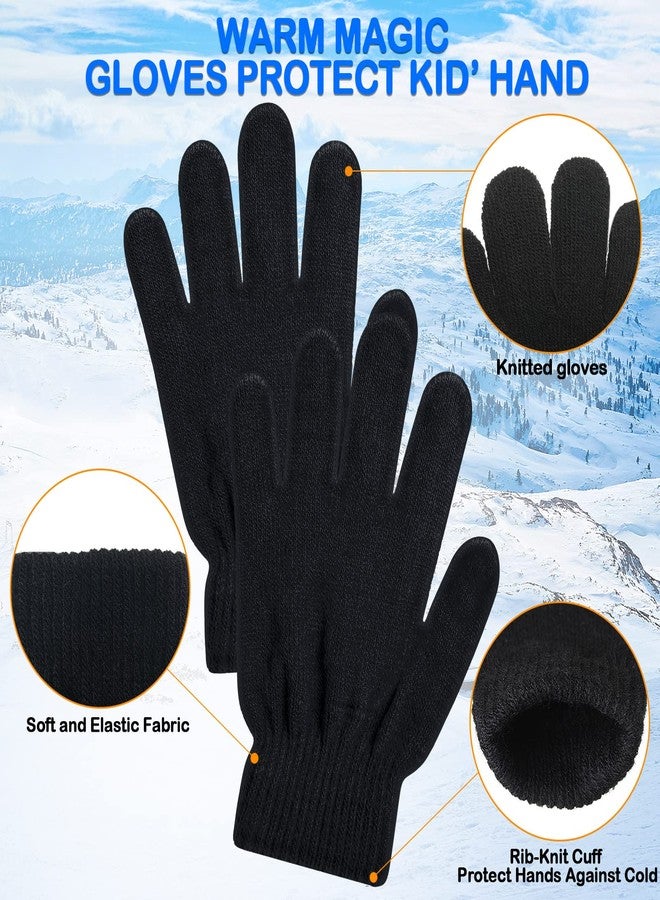 Kenning 72 Pairs Kids Winter Gloves Bulk Knitted Colorful Warm Stretchy Mittens for Boys Girls Operation Christmas(Bright Color) - Image 3