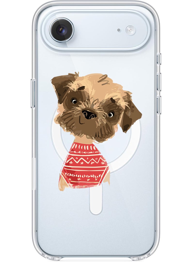 Theodor Magnetic Case for Apple iPhone 17 Air Compatible with MagSafe Wireless Charging, Shockproof Phone Bumper Cover - Dog - Image 1