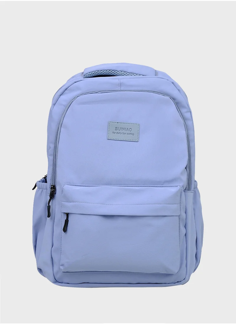 JUNE Kids Waterproof Nylon Zip Around Backpack