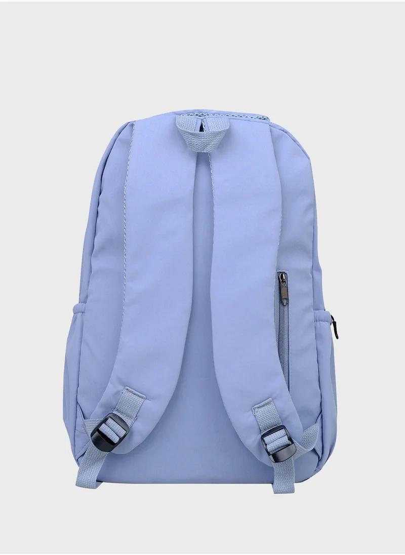 JUNE Kids Waterproof Nylon Zip Around Backpack