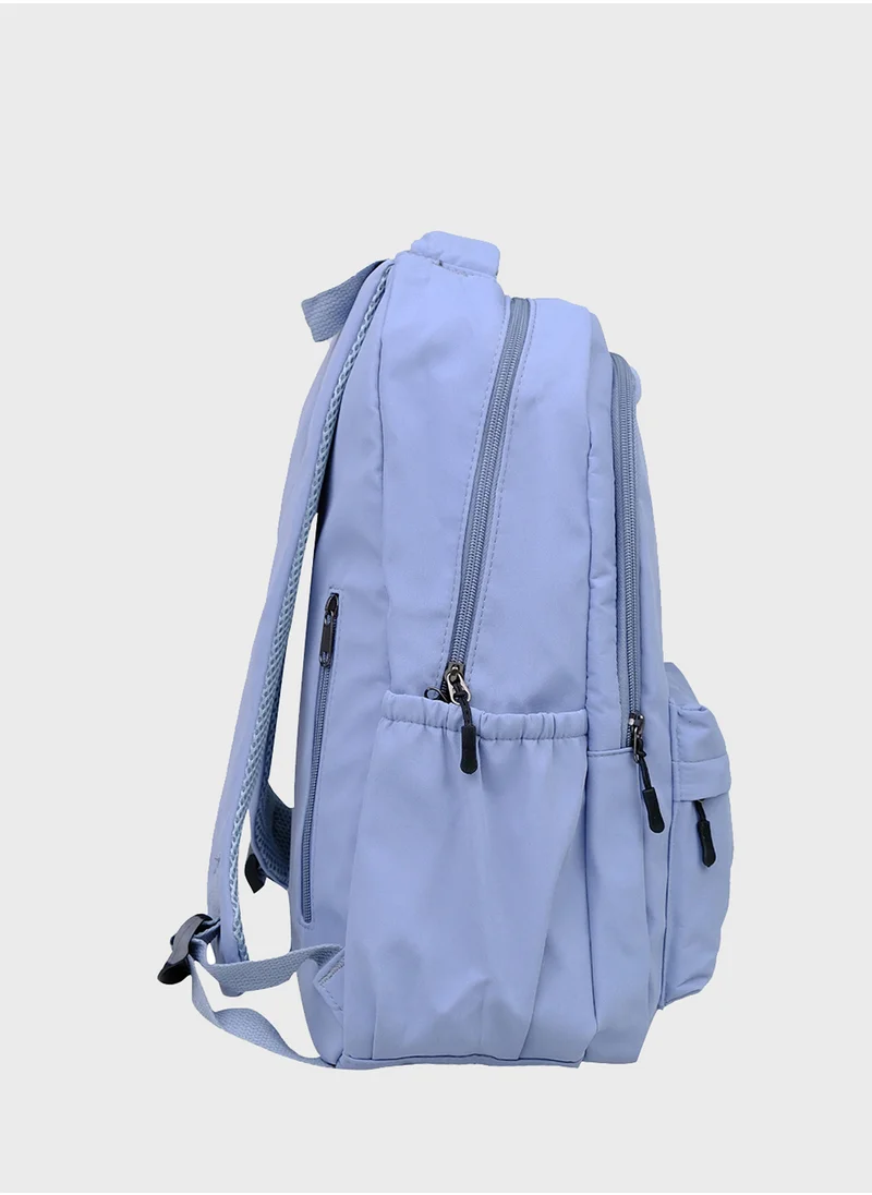 JUNE Kids Waterproof Nylon Zip Around Backpack