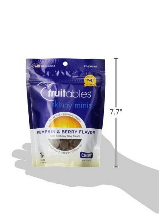 Fruitables Skinny Mini Dog Treats, Healthy Pumpkin Treat for Dogs, Low Calorie & Delicious, Puppy Training, Free of Wheat, Corn and Soy, Made in the USA, Pumpkin and Berry Flavor, 5oz - Image 2