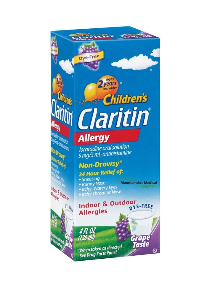 BAYER Children's Claritine 5mg/5ml Syrup 120 ml