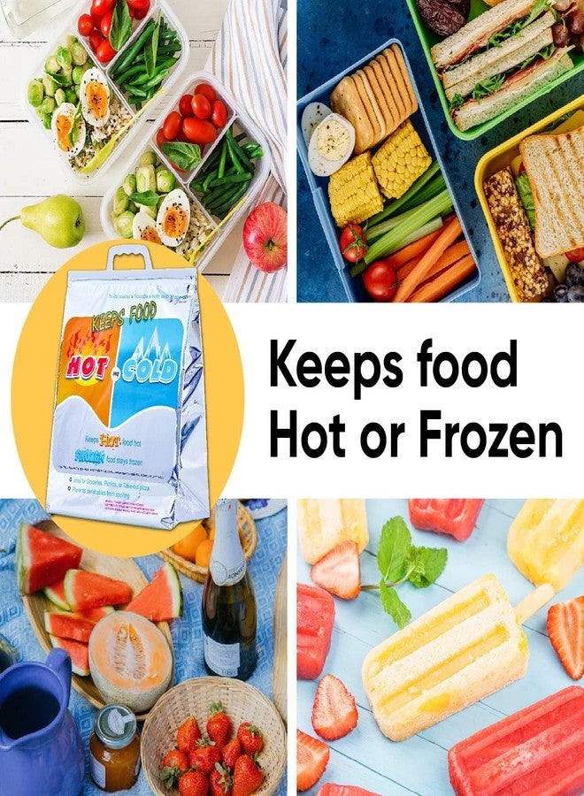 SWOPPLY Hot and Cold Large for Food Storage, Reusable Thermal Bag 3 Layer Protection Aluminium Foil and Frozen Food for Travel, Disposable Cooler, Reinforced Thermal Lunch Bag - Image 3