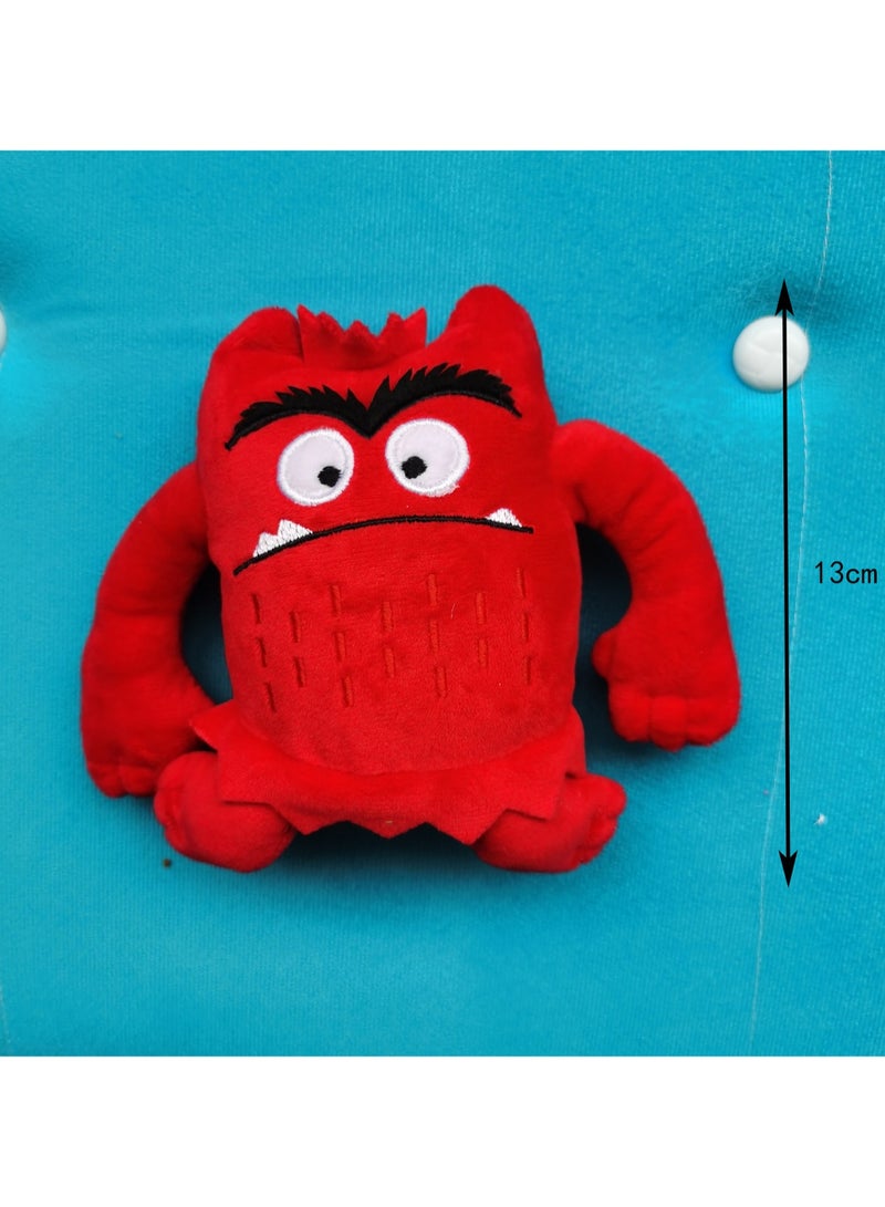 Red Funny Stuffed Animal Toy, My Emotional Little Monster Cartoon Doll Children'S Gift - Image 2