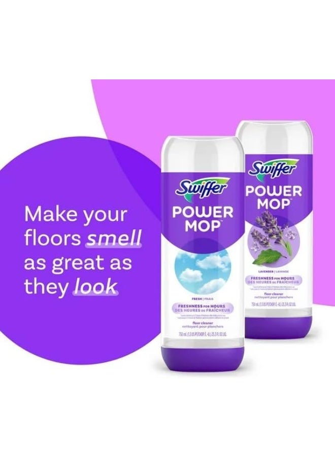 Swiffer PowerMop Floor Cleaning Solution Refill 750ML – Fresh Scent Liquid Cleaner for Hard Floors, - Image 3