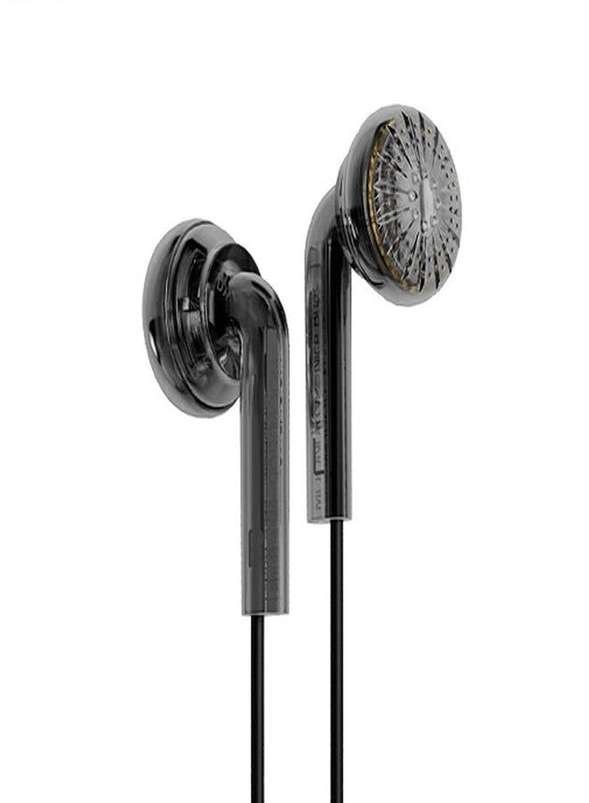 Moondrop Nice Buds Flat-Headed Earbuds with 3.5mm Stereo Plug (Black Transparent) - Image 1