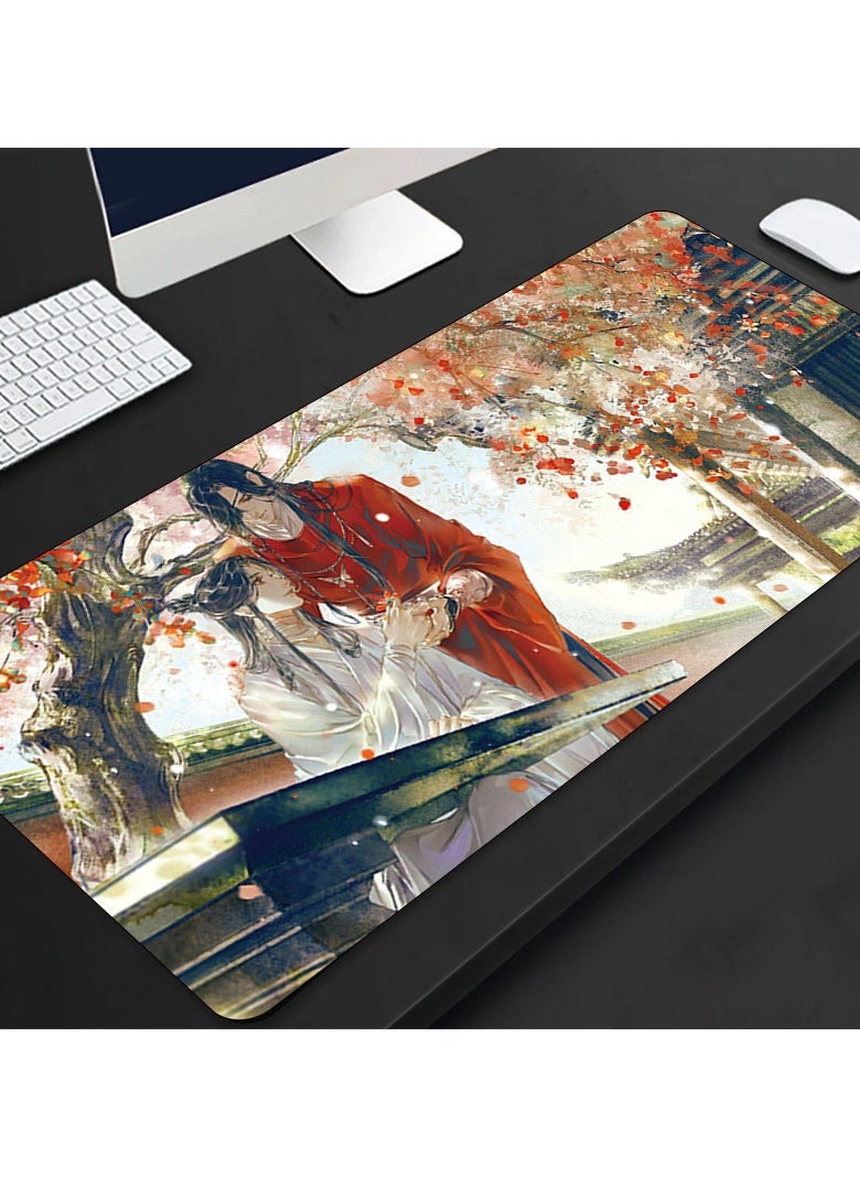 Pretocter - Mouse Pads Chinese Style Anime Girl Mouse Mat Xl Gaming Mousepad Large Gamer Stitched Edges Pc Desk Mat Extended Computer Keyboard Pad 30X80Cm - Image 1