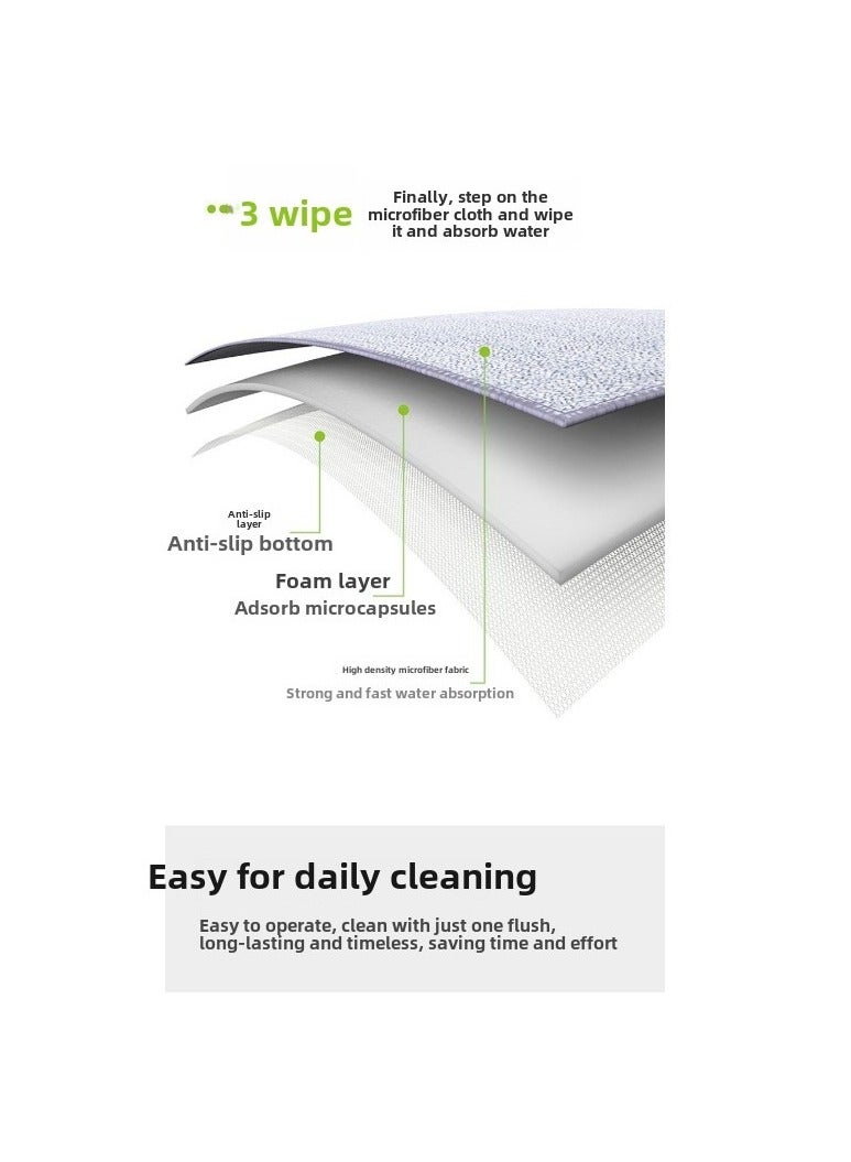 Floor mat disinfection, dry wet separation, foot mat, self-cleaning, household foot pedal carpet  - Image 4
