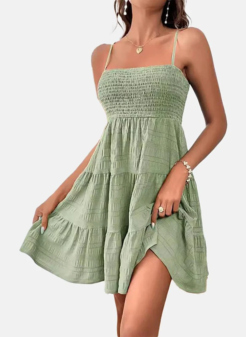YUNIQEE Tiered Mini Dress