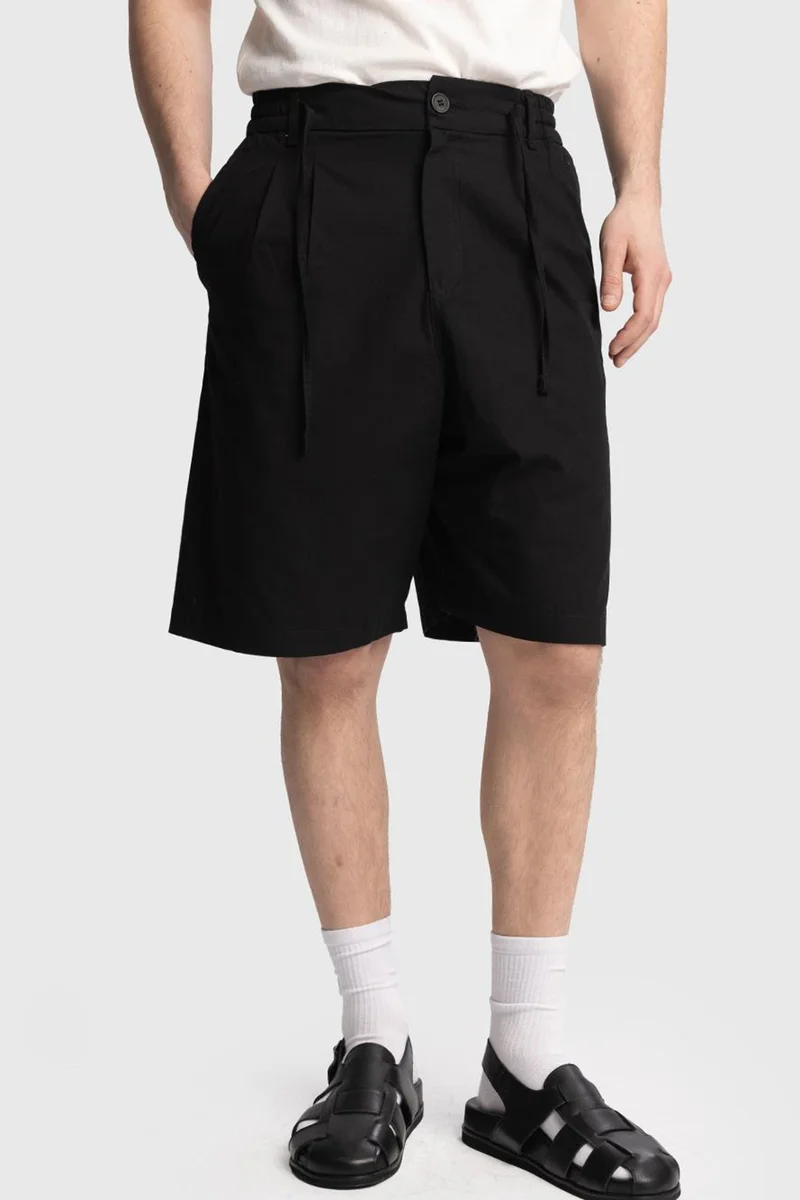 Giesto Black GIESTO Men's Cotton Poplin Chino Shorts for Men | Best Price UAE