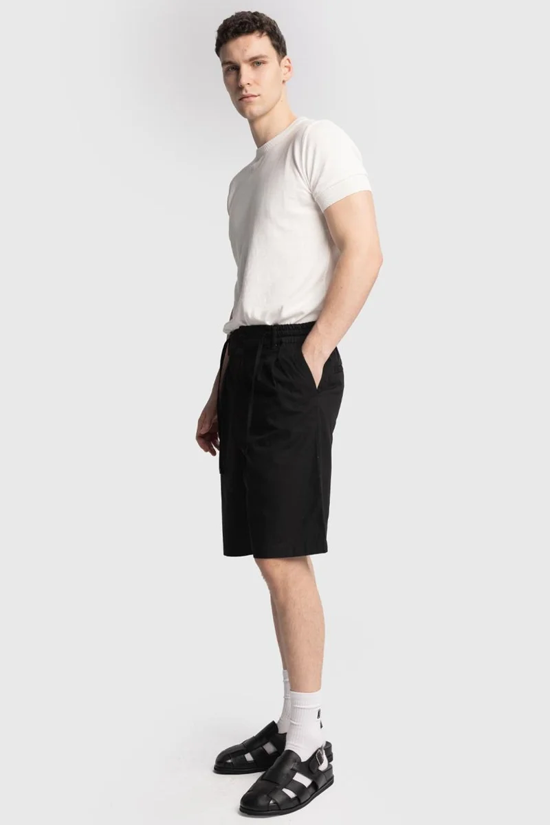 Giesto Black GIESTO Men's Cotton Poplin Chino Shorts for Men | Best Price UAE