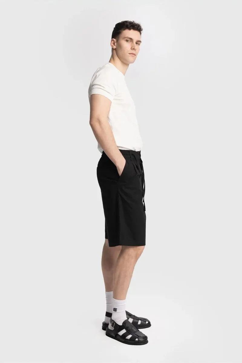 Giesto Black GIESTO Men's Cotton Poplin Chino Shorts for Men | Best Price UAE