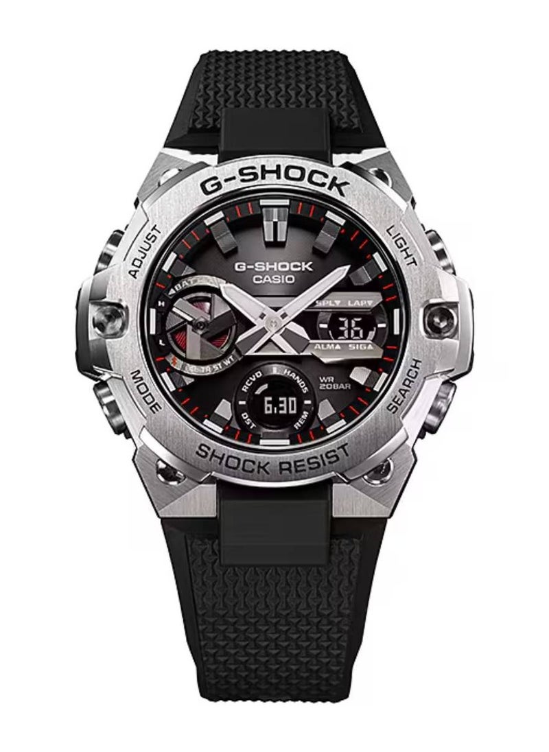 CASIO - G-Shock G-Steel Analog-Digital Rubber Strap Men's Watch GST-B400-1A - Image 1