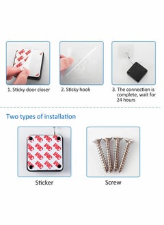 Y&D Door Closer Automatic Sensor Punch Free Spring Residential Sliding Screen Commercial Multifunctional for Bedroom Storm Home  - Image 4