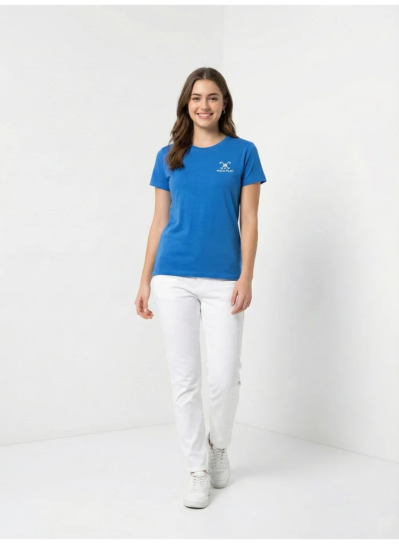 Polo Play Ladies Graphic T-shirt -ROYAL BLUE