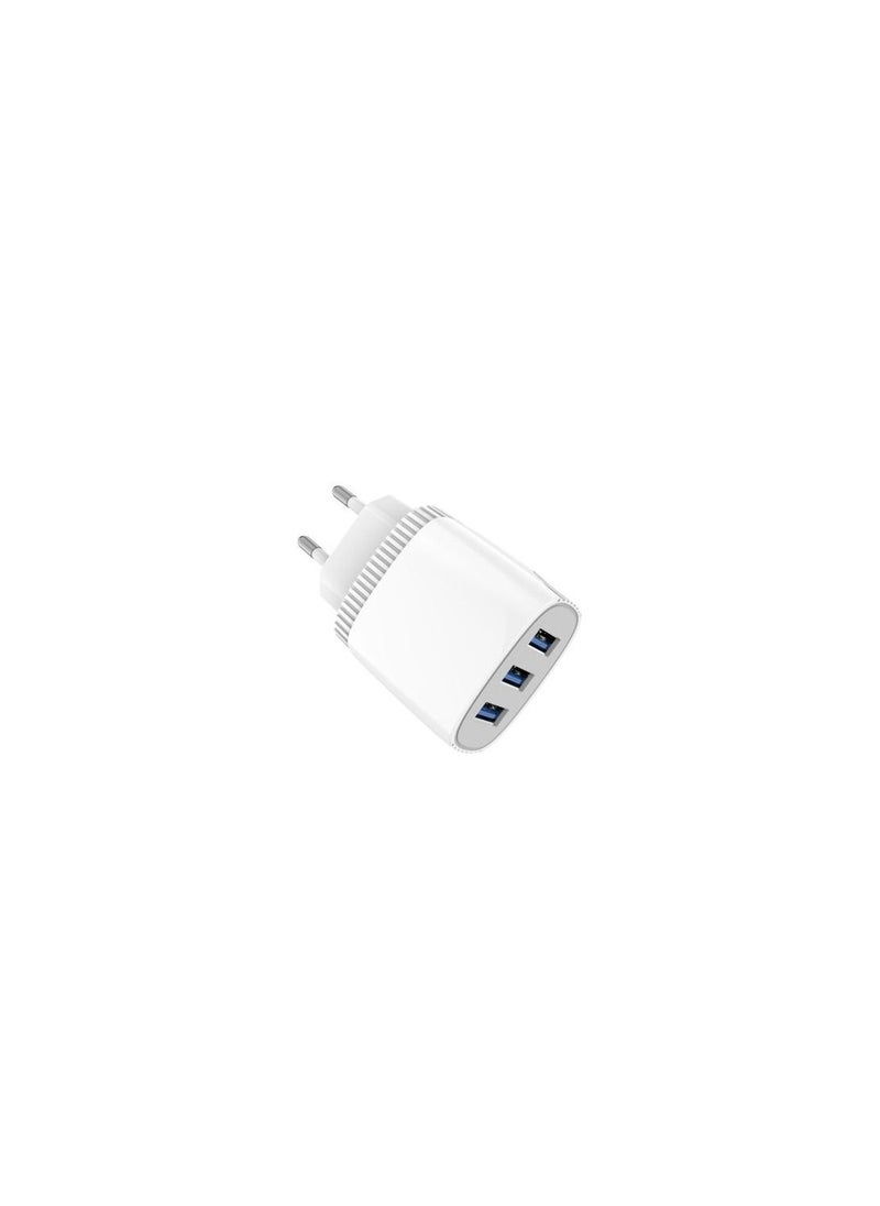 Aspor - ASPOR A812 2.4 A IQ Home charger 3 USB - White - Image 1