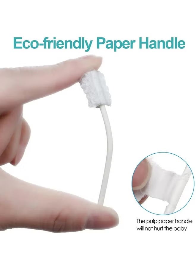 30 Pcs Baby Tongue Cleaner Infant Tongue Cleaner Newborn Gauze Oral Cleanser Mouth Tongue Cleaner Infant Toothbrush Baby Toothbrush For Babies and Toddlers - Image 4