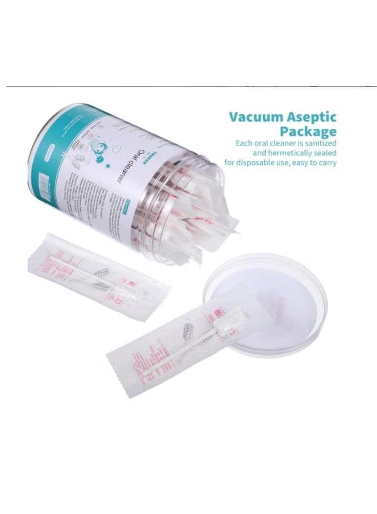 30 Pcs Baby Tongue Cleaner Infant Tongue Cleaner Newborn Gauze Oral Cleanser Mouth Tongue Cleaner Infant Toothbrush Baby Toothbrush For Babies and Toddlers - Image 3