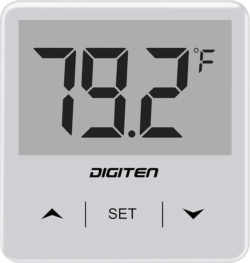 SENSTREE Digital Aquarium Thermometer, Fish Tank Thermometer with Large LCD Display, Stick-on Tank Temp Sensor Ensures Accurate Reading, No Wires C/F Switch - Image 1