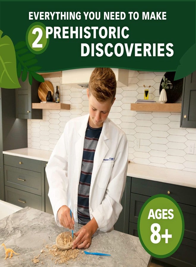 MindWare Dino Egg Dig Kit - Make 2 Giant Dino Eggs, Then Excavate The Dinosaur - Includes Science Experiment - Image 2