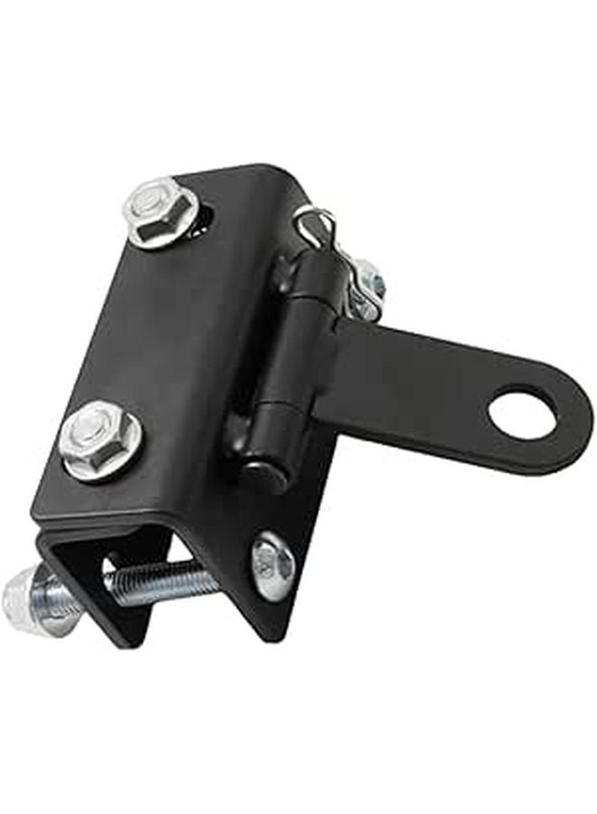 Heavy Duty Adjustable Snowmobile Bumper Hitch Towing Hook Kit Carbon Steel - Image 1