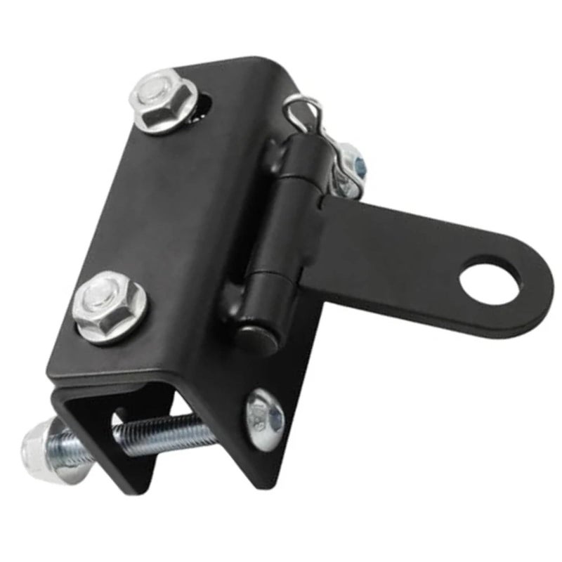 Heavy Duty Adjustable Snowmobile Bumper Hitch Towing Hook Kit Carbon Steel - Image 2