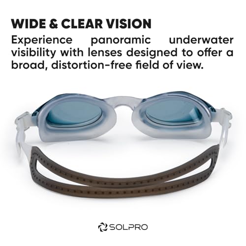 Solpro Clear Wave Unisex Adult Swimming Goggles for Women,Men,Boys,Girls,Teenagers,Athletes,Swimmers For Training,Competition in Swimming Pool,Beach,Water Sport, Park & Activties (Black) - Image 5