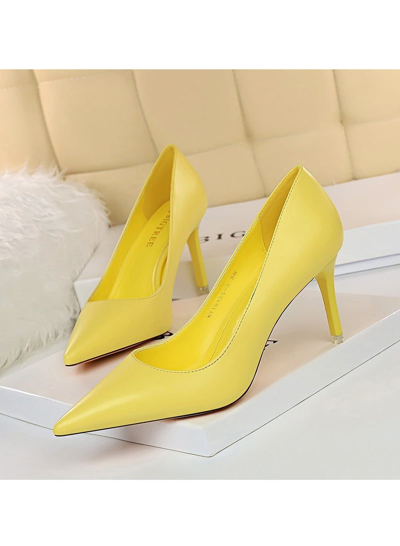 BIGTREE 2024 New Design High Heels Pointed High Heels 7.5cm - Image 1