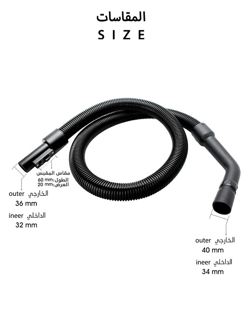 Vacuum Cleaner Spare 4 Piece Brush, Hose And Stick Compatible with Dansat Vacuum Cleaners  - Image 3
