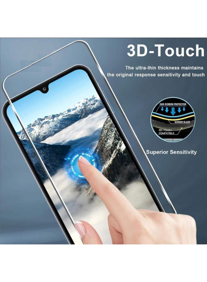 SanHu 2 Piece Pack for ITEL A90 4G Screen Protector - Full Coverage Delicate Touch Tempered Glass Screen Protector for ITEL A90 4G，Clear - Image 5