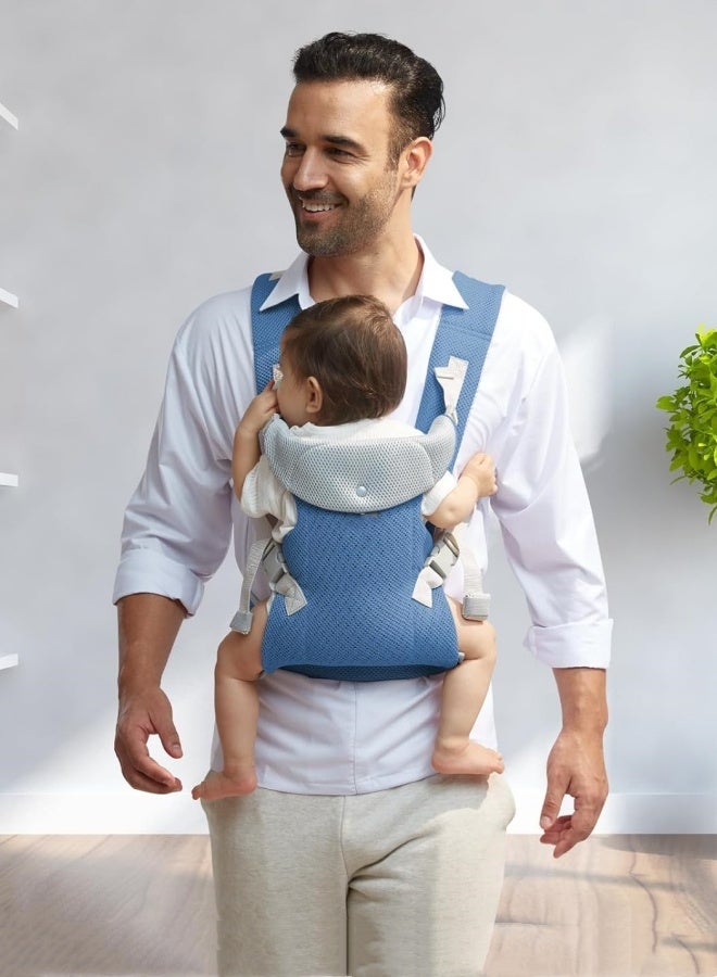 M MIAOYAN Newborn baby carrier with removable straps Ergonomic portable baby front and back backpack carry Adjustable toddler carrier for babies up to 16kg - Image 2