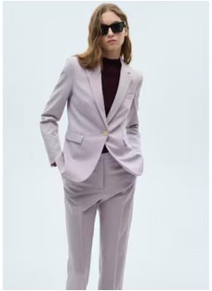 MANGO High Waist Straight Suit Trousers  - Image 3