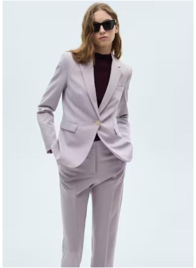 MANGO High Waist Straight Suit Trousers  - Image 3