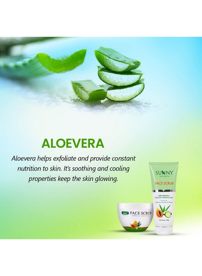 Sunny Aloevera Skin Gel(100Gm) & Face Scrub(100Gm) Provides Radiant Glowing Look Skin Fights Flaky Or Patchy Skin Removes Embedded Dirt From Pores Exfoliates Dead Skin & Helps Cell Renewal - Image 5
